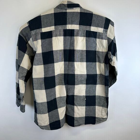 Conyon Guide Blue and Cream Plaid Flannel Button Down Shirt Mens Size Large - Picture 8 of 15